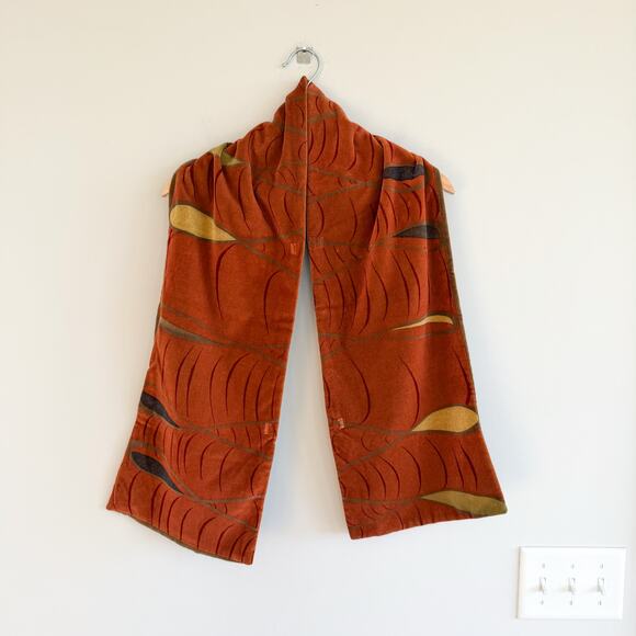 Vintage Japanese Vermilion Silk Fukuro Obi Sash main image 7